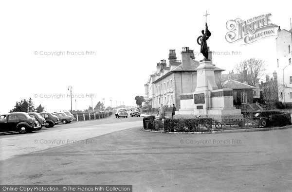 Photo of Folkestone, The War Memorial c.1955