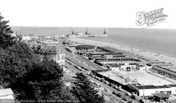 Photo of Folkestone, View From The Leas c.1965