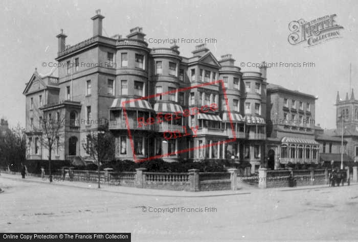 Photo of Folkestone, West Cliff Hotel 1898