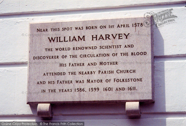 Photo of Folkestone, William Harvey Plaque 2004