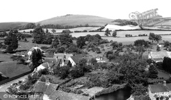 View From Church Tower c.1955, Fontmell Magna