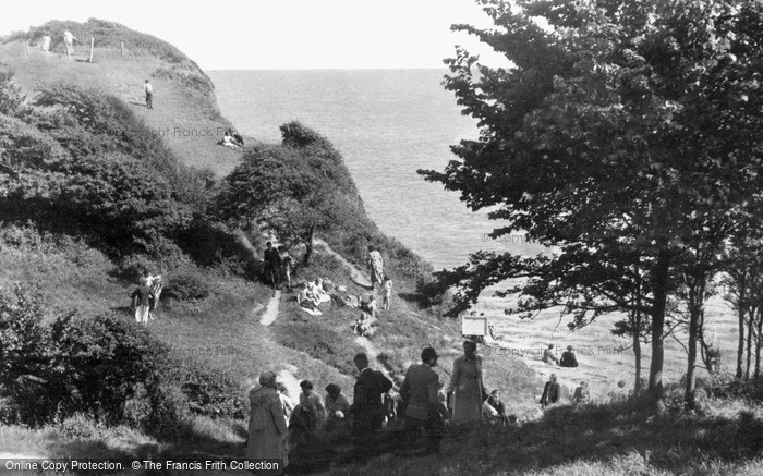 Photo of Fontygary, The Cliffs And Beach c.1955