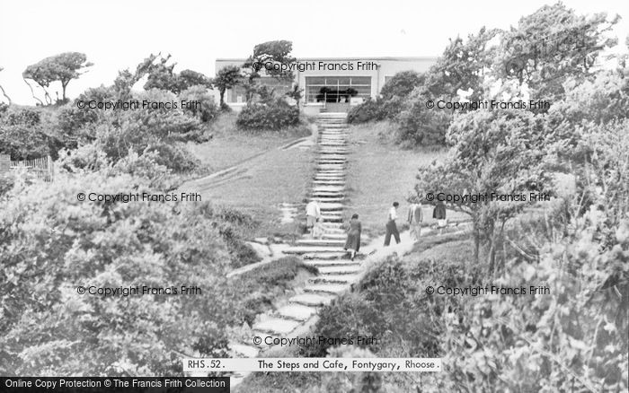 Photo of Fontygary, The Steps And Cafe c.1955
