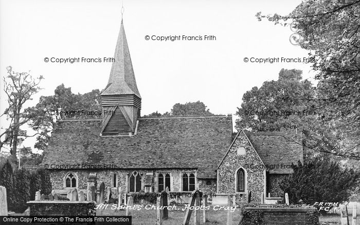 Photo of Foots Cray, All Saints Church c.1955