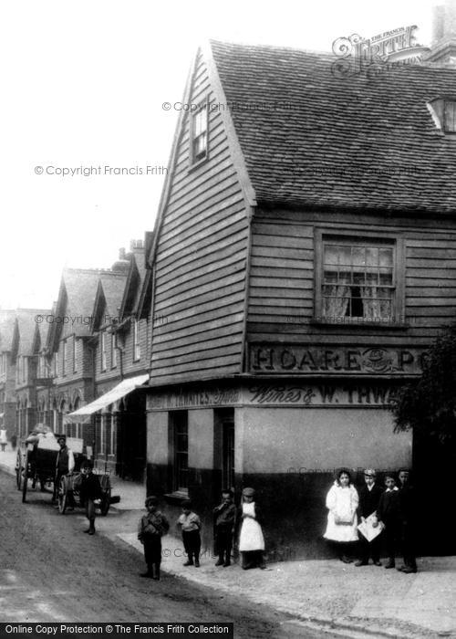 Photo of Foots Cray, Children In The High Street 1900