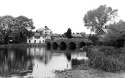The River And Bridge c.1960, Fordingbridge