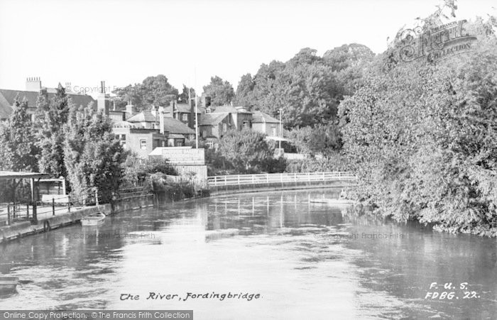 Photo of Fordingbridge, The River Avon c.1955