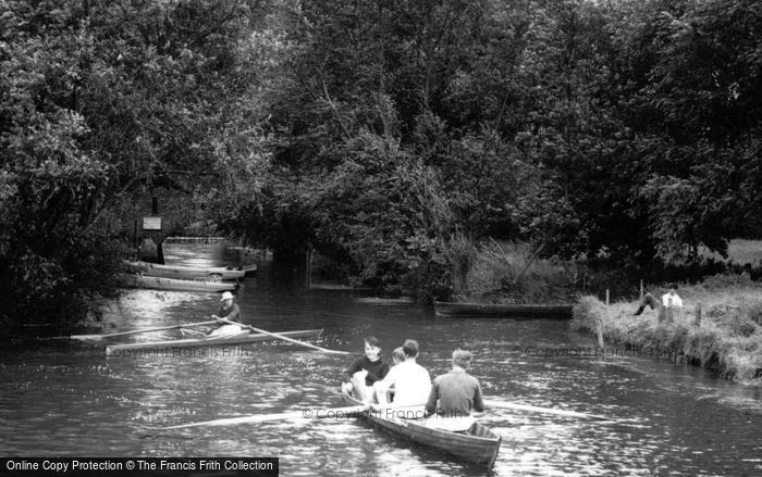 Photo of Fordwich, Boating On The River Stour c.1960