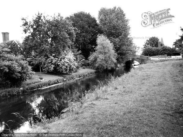 Photo of Fordwich, The River Stour And Bridge c.1955