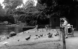 Dulwich Park, Feeding The Ducks c.1955, Forest Hill
