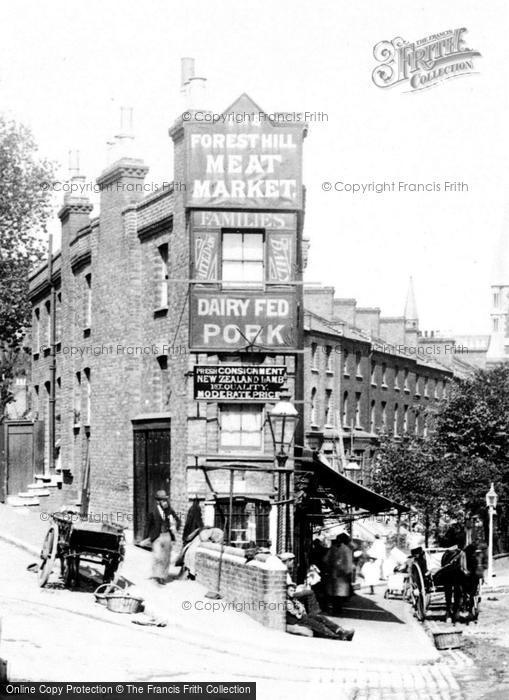 Photo of Forest Hill, The Meat Market 1898