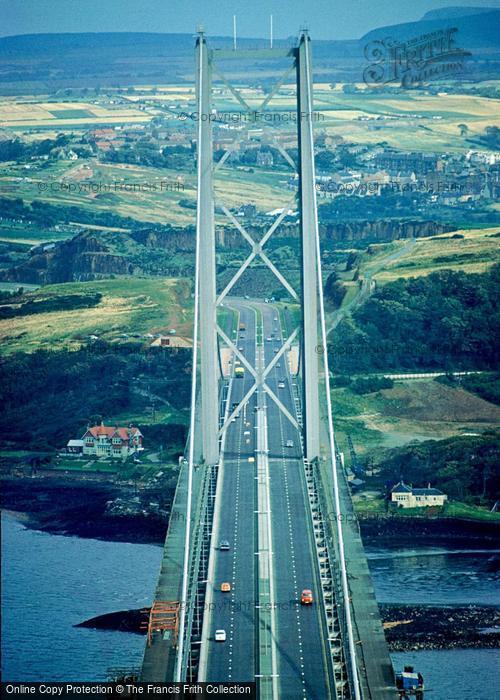 Photo of Forth Bridge, Forth Road Bridge, View From North Tower c.1975