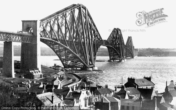 Photo of Forth Bridge, From North Queensferry 1897