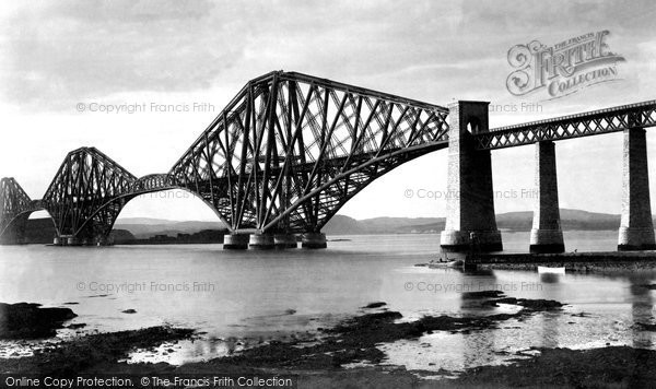 Photo of Forth Bridge, From Queensferry c.1890