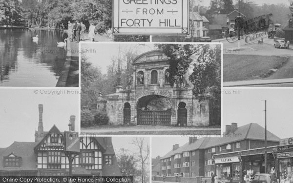 Photo of Forty Hill, Composite c.1955