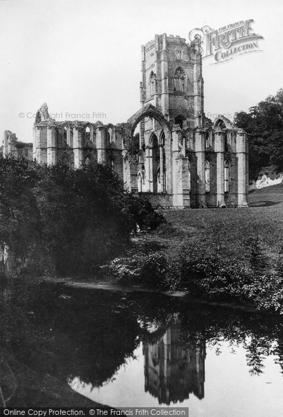 Photo of Fountains Abbey, 1886