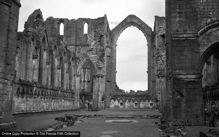 Photo of Fountains Abbey, Abbey Ruins 1952