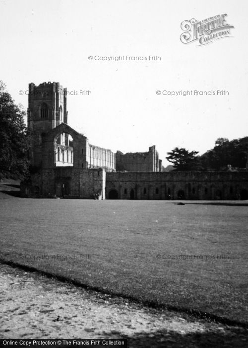 Photo of Fountains Abbey, Abbey Ruins c.1935