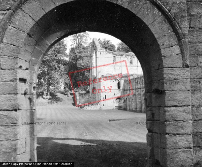 Photo of Fountains Abbey, Abbey Ruins c.1935