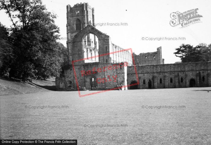Photo of Fountains Abbey, Abbey Ruins c.1935