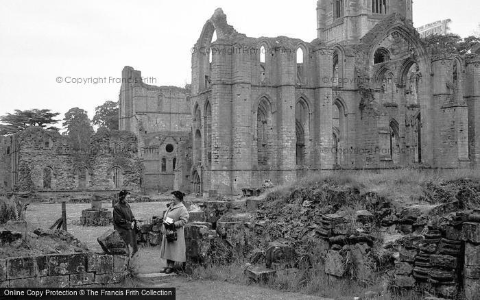 Photo of Fountains Abbey, Abbey Ruins c.1955