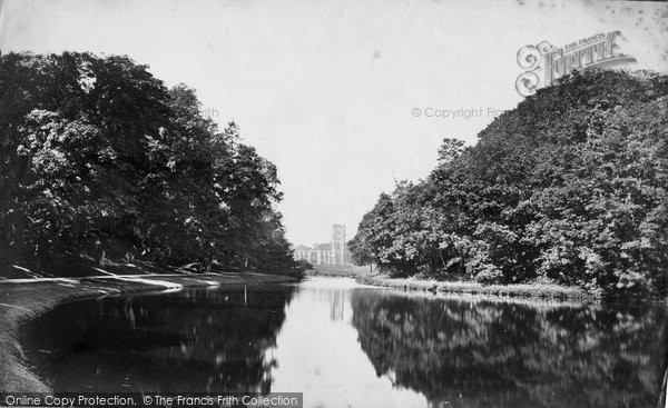 Photo of Fountains Abbey, And The River c.1873