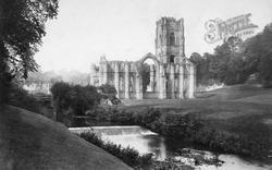 And Waterfall c.1885, Fountains Abbey
