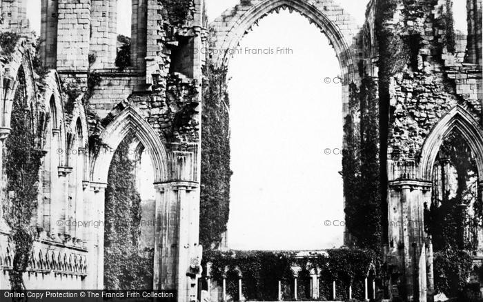 Photo of Fountains Abbey, c.1865