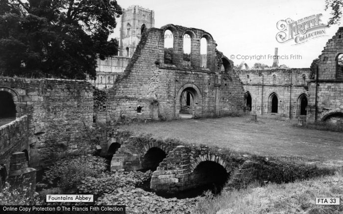 Photo of Fountains Abbey, c.1955