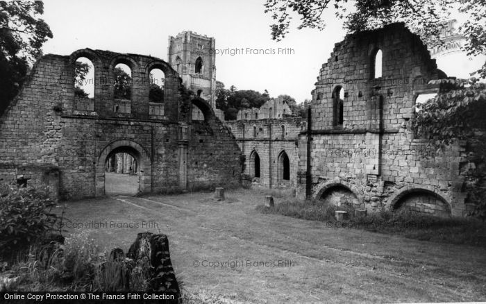 Photo of Fountains Abbey, c.1955