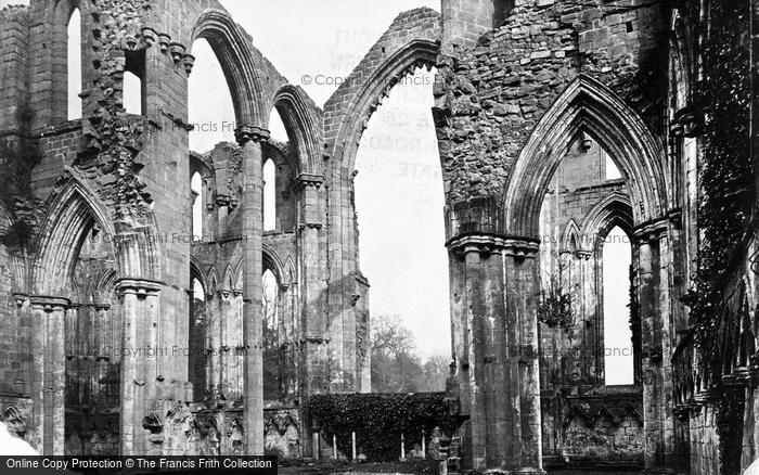 Photo of Fountains Abbey, Chancel And Lady Chapel c.1867