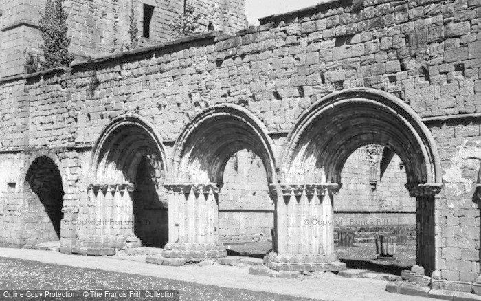Photo of Fountains Abbey, Chapter House Arches c.1955