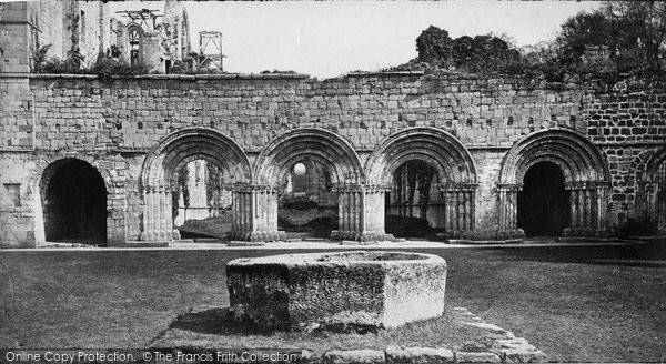Photo of Fountains Abbey, Cloisters And Arches Of Chapter House c.1871