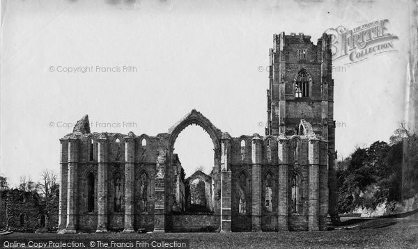 Photo of Fountains Abbey, East c.1871