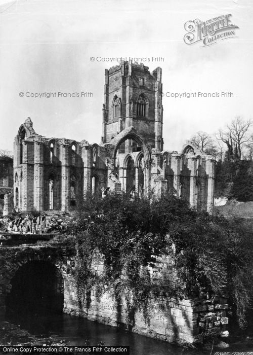 Photo of Fountains Abbey, From River, South East c.1867