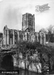 From River, South East c.1867, Fountains Abbey