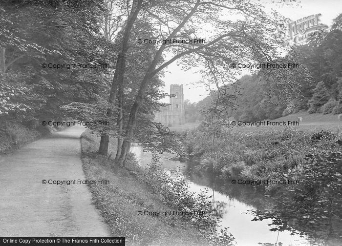 Photo of Fountains Abbey, From The River 1914