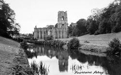 From The River c.1955, Fountains Abbey