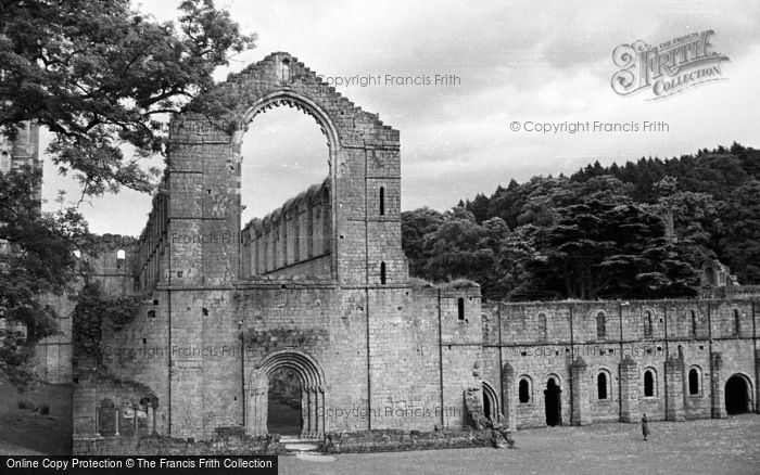 Photo of Fountains Abbey, From West 1952