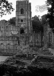 Huby's Tower c.1955, Fountains Abbey