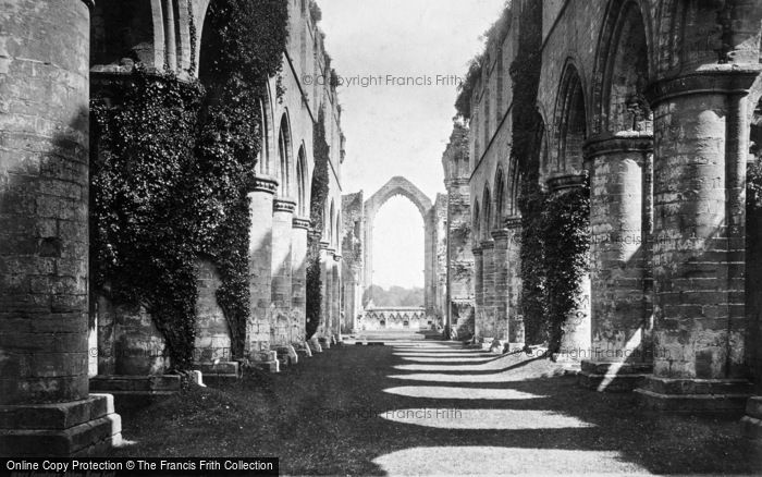 Photo of Fountains Abbey, Nave And Choir c.1885