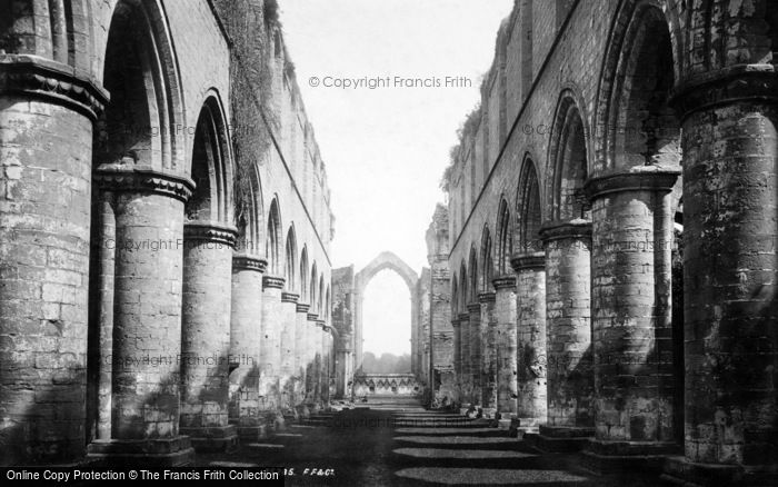 Photo of Fountains Abbey, Nave East 1895