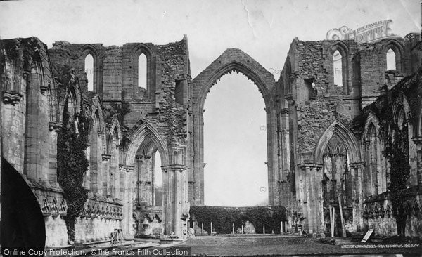Photo of Fountains Abbey, Nave East And Chancel c.1871