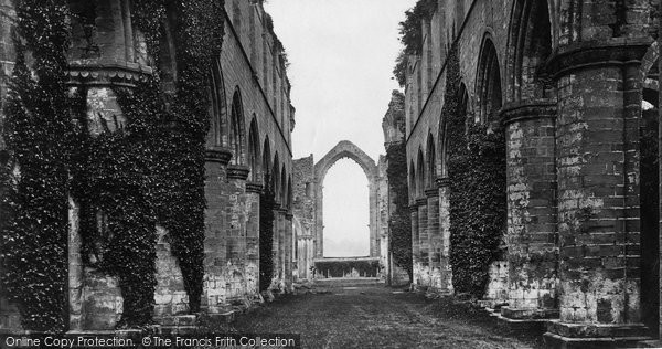 Photo of Fountains Abbey, Nave East c.1871