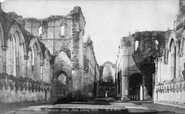 Nave Looking West c.1890, Fountains Abbey