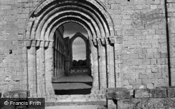 Nave Through West Door 1952, Fountains Abbey