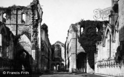 Nave West c.1885, Fountains Abbey