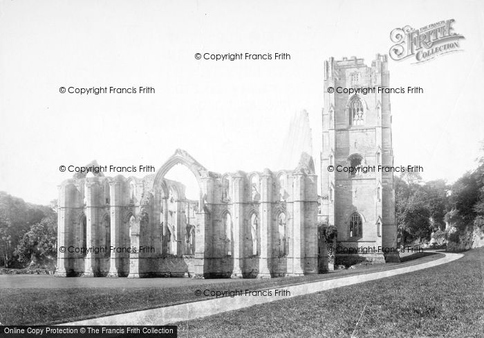 Photo of Fountains Abbey, North East c.1885