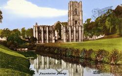 Ruins Of Abbey 1886, Fountains Abbey