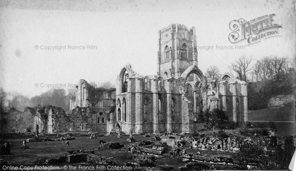Photo of Fountains Abbey, South East c.1871